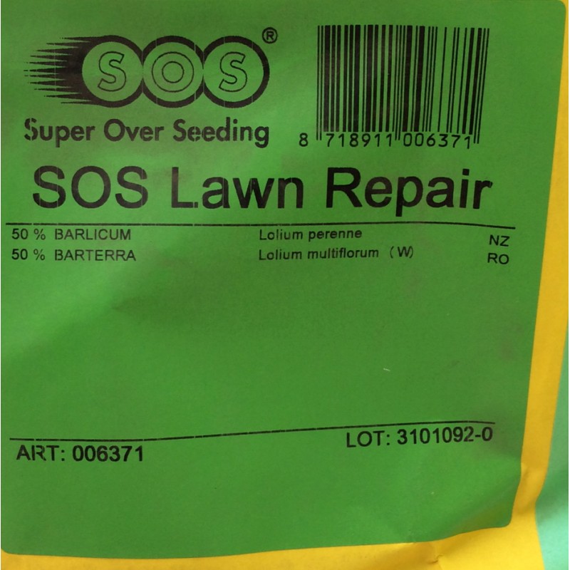 Gazon de regarnissage BARENBRUG SOS Lawn Repair réf 18243 15kg