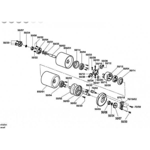 Ensemble rouleau arrière tondeuse Kensington 20 pouces